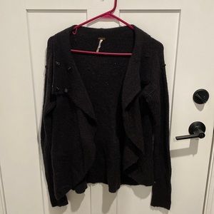 Free People black cardigan size small